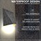 Luxrite Outdoor LED Black and Gold Wall Sconce 12W 3CCT 3000K-5000K 8 Inch Aluminum IP65 Waterproof ETL LR40323-1PK - alternate 5